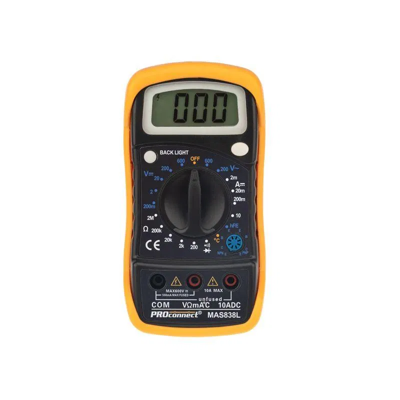 便携式万用表 MAS838L (DT858L) PROCONNECT 13-3022