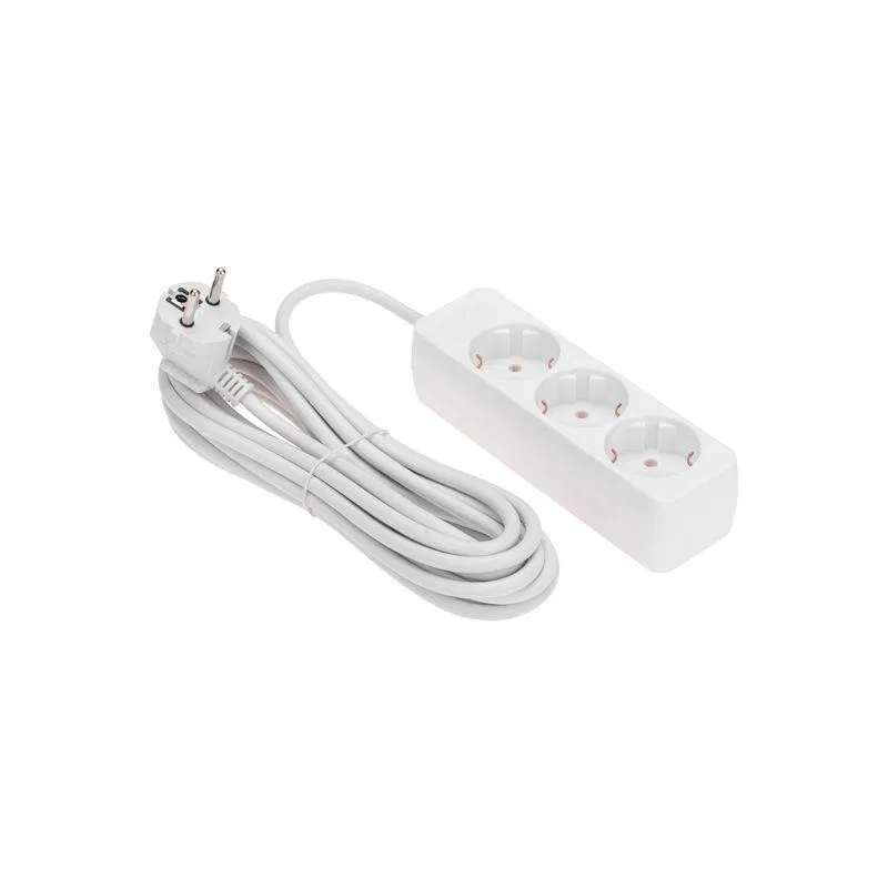 Удлинитель 3х5м с заземл. 3х0.75 бел. PROCONNECT 13-4210