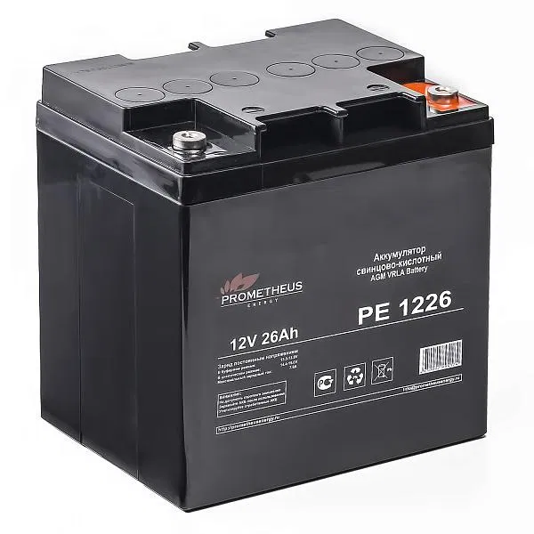 Аккумулятор 12В 26А.ч PE1226 Prometheus Energy НФ-00005204