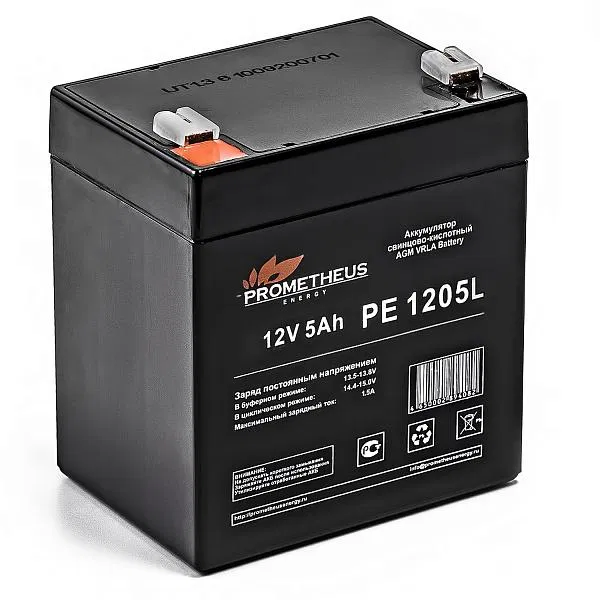 Аккумулятор 12В 5А.ч PE1205L Prometheus Energy НФ-00006224