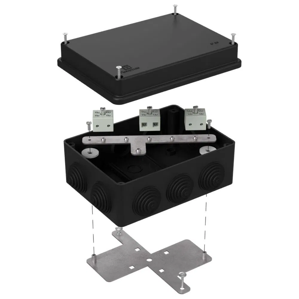 Fire-resistant box for o/p 40-0310-FR6.0-6 E15-E120 RAL9005 150x110x70 (6 pcs/box) Promrukav 40-0310-9005-FR6.0-6