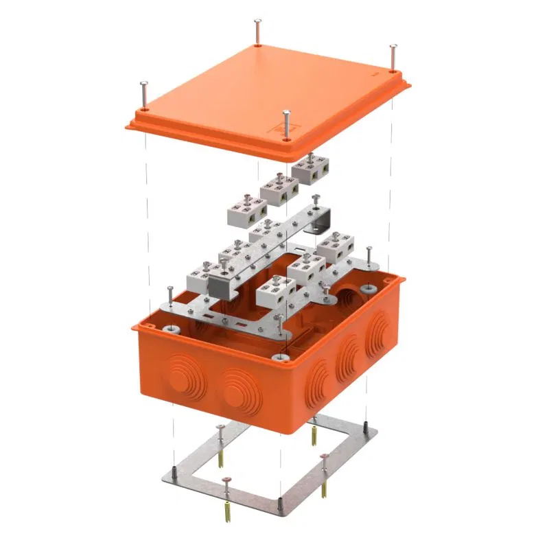 Коробка распределительная ОП 200х150х75 40-0320-FR6.0-4-18-Р Е15-Е60 RAL2003 Промрукав 40-0320-FR6.0-4-18-Р