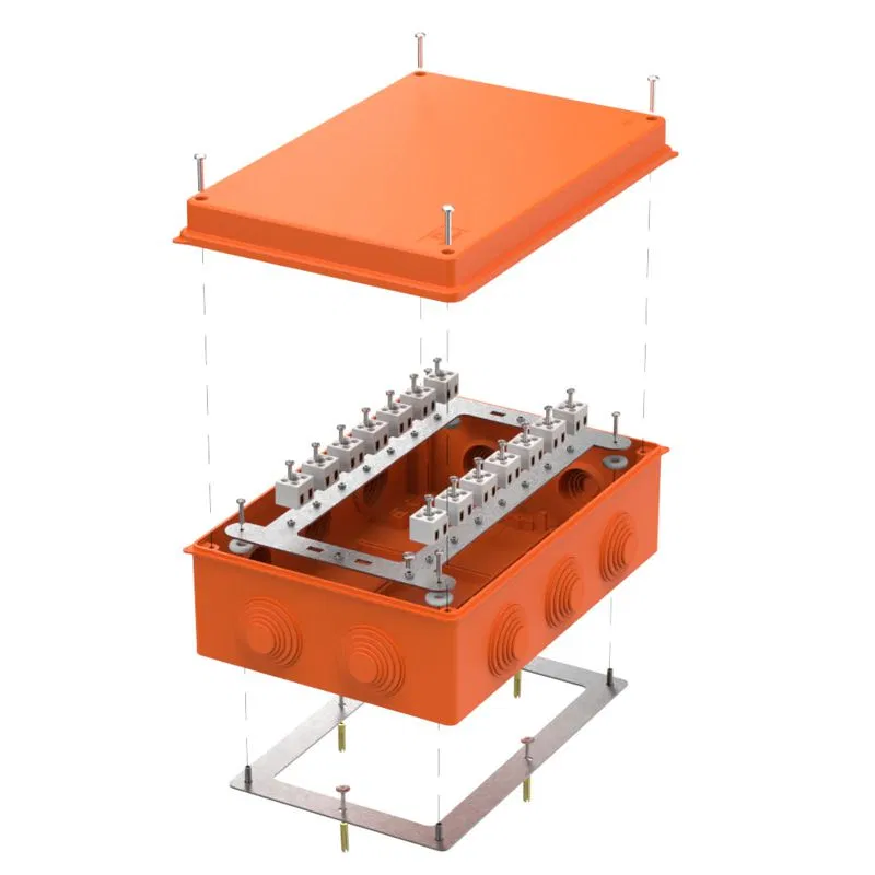 Fireproof box OP 260x175x90mm E15-E120 RAL2003 Promrukav 40-0330-FR2.5-28