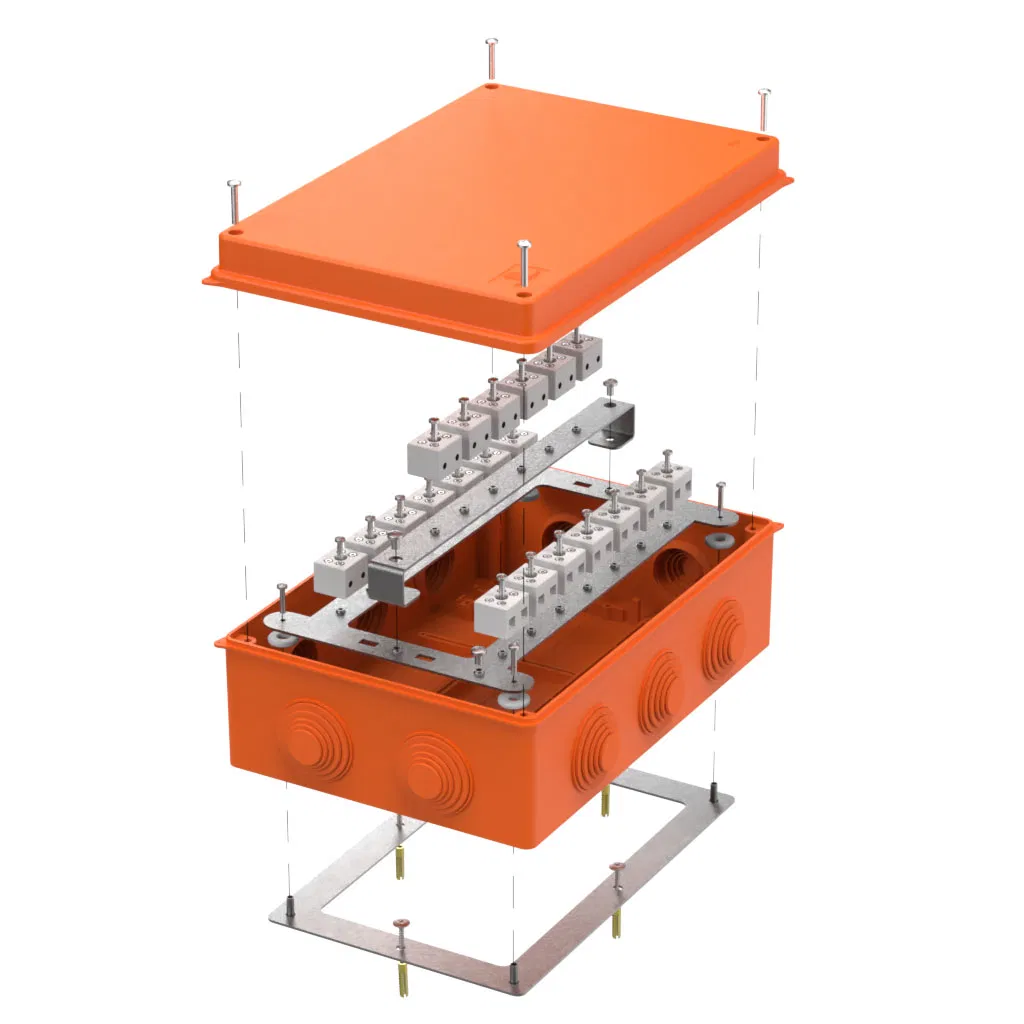 Fire-resistant box for o/p 40-0330-FR6.0-40 E15-E120 RAL2003 260x175x90 (7 pcs/box) Promrukav