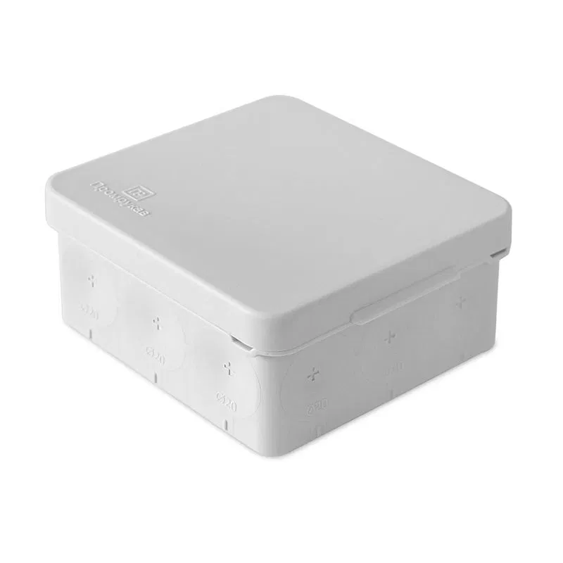 Distribution box 80x80x40 for direct mounting halogen-free. two-component (HF) ser. Promrukav 60-0213