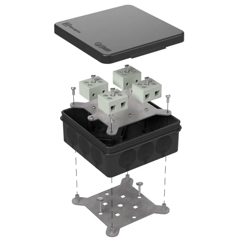 Fire-resistant box for two-component junction box 60-0303-9005-FR10.0-8 E15-E120 100x100x40 Promrukav