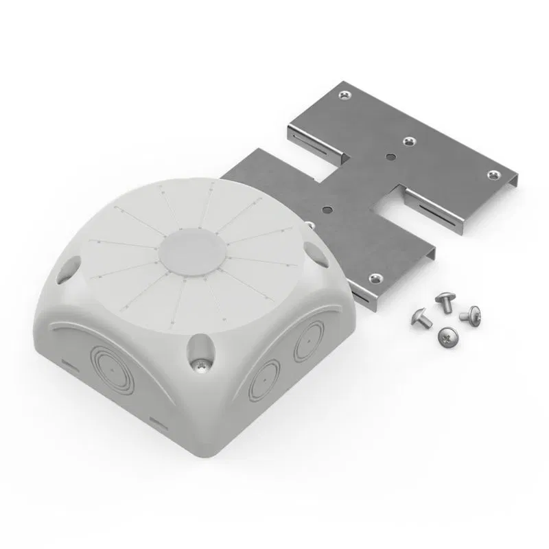 Distribution box 100x100x50 for video cameras two-component halogen-free (HF) with mounting plate ser. Promrukav 60-0500-P
