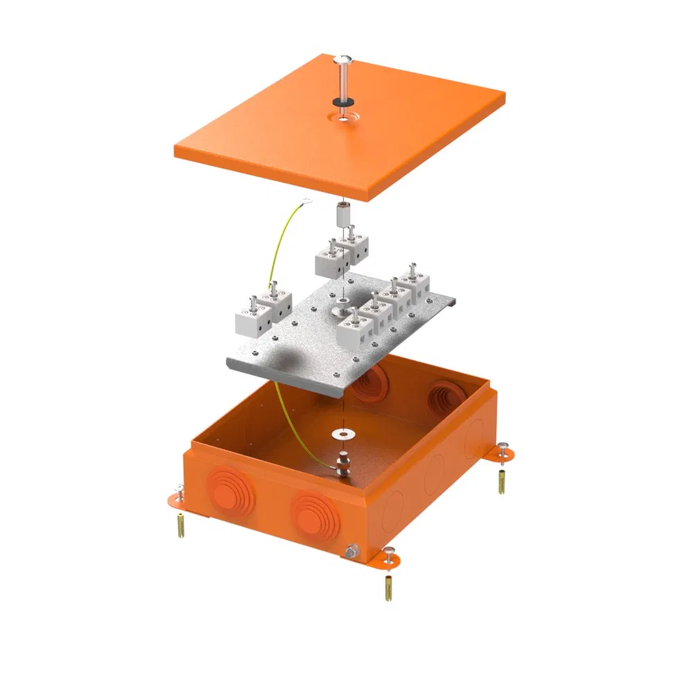 Коробка металлическая огнестойкая 70-0385-FR6.0-16 E15-E120 RAL2003 150x200x60 (6 шт/кор) Промрукав 70-0385-2004-FR6.0-16