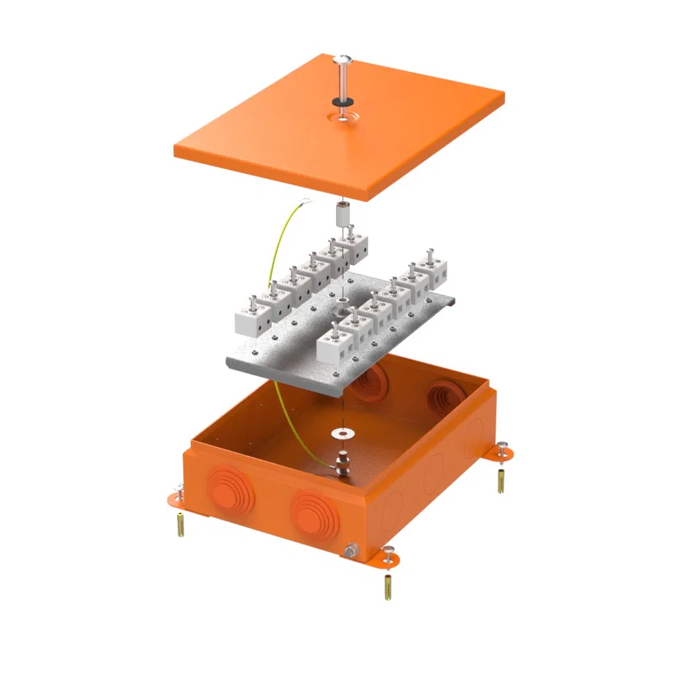 Коробка металлическая огнестойкая 70-0385-FR6.0-24 E15-E120 RAL2003 150x200x60 (6 шт/кор) Промрукав 70-0385-2004-FR6.0-24