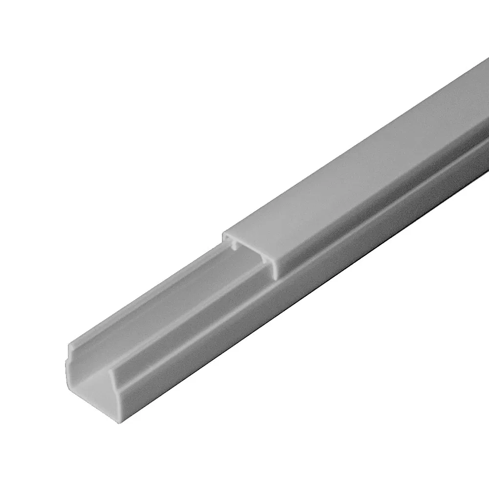 灰色电缆槽 RAL 7035 双锁扣 PE 12х12 mm (242m/уп) Промрукав