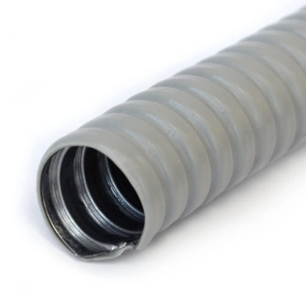 PVC insulated metal conduit grey Р3-ЦП-НГ-22 (50m/pk) Promrukav