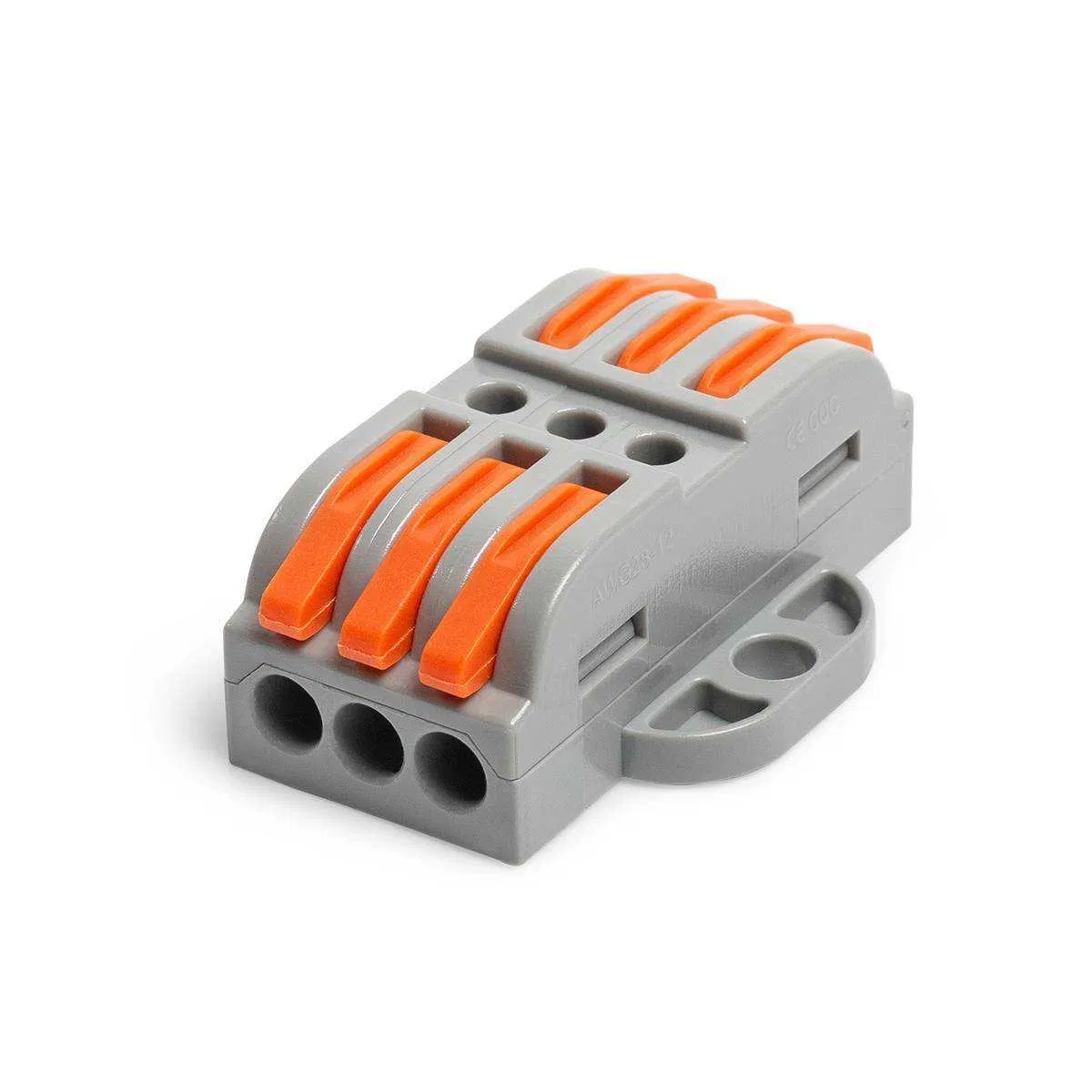 SMK through-type with mounting platform cross-section 0.08 - 4 mm² 3-wire grey (25 pcs/pack) Promrukav PR08.12594