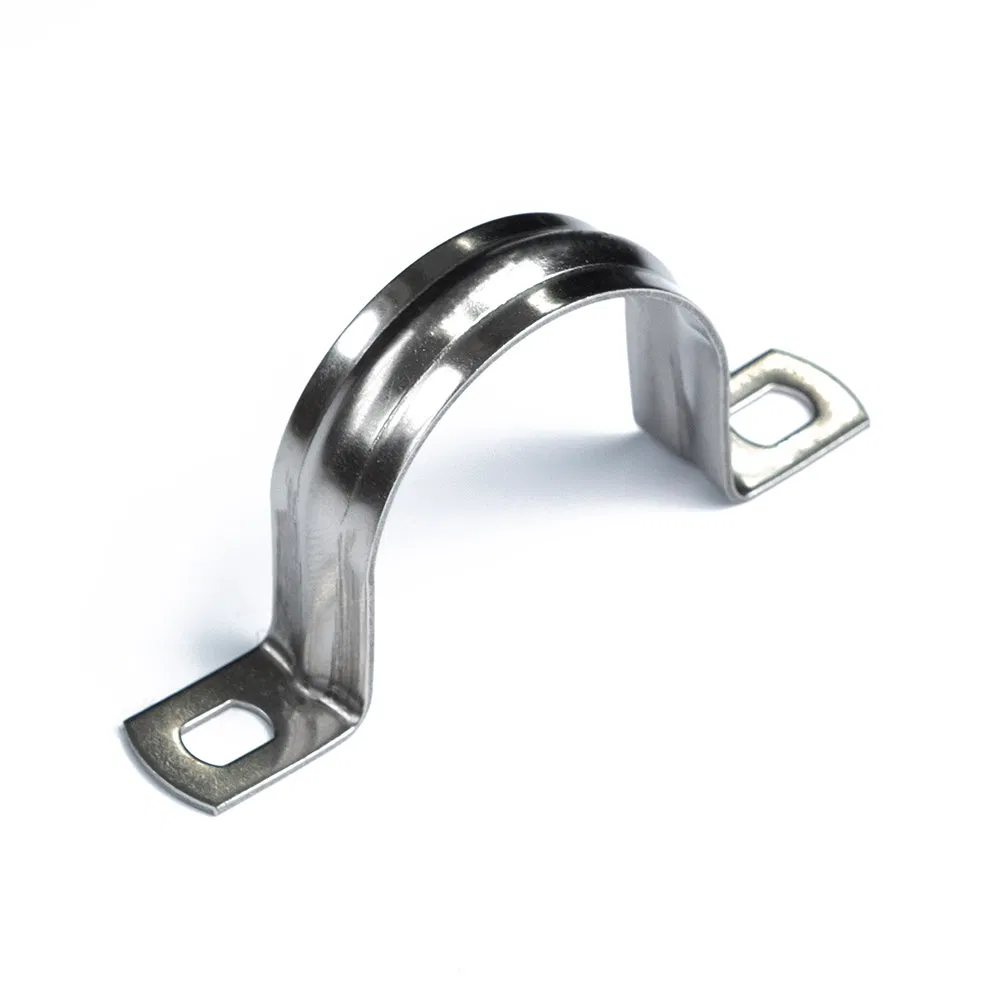 Two-prong metal clip SMD(INOX) d38-40 mm (10pcs/200pcs pack/box) Promrukav PR08.20752