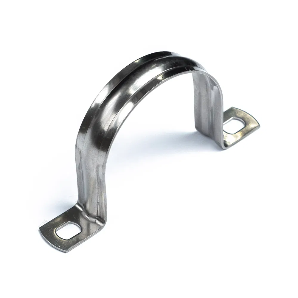 Скоба металлическая двухлапковая СМД(INOX) d48-50 мм (10шт/150шт уп/кор) Промрукав PR08.20755