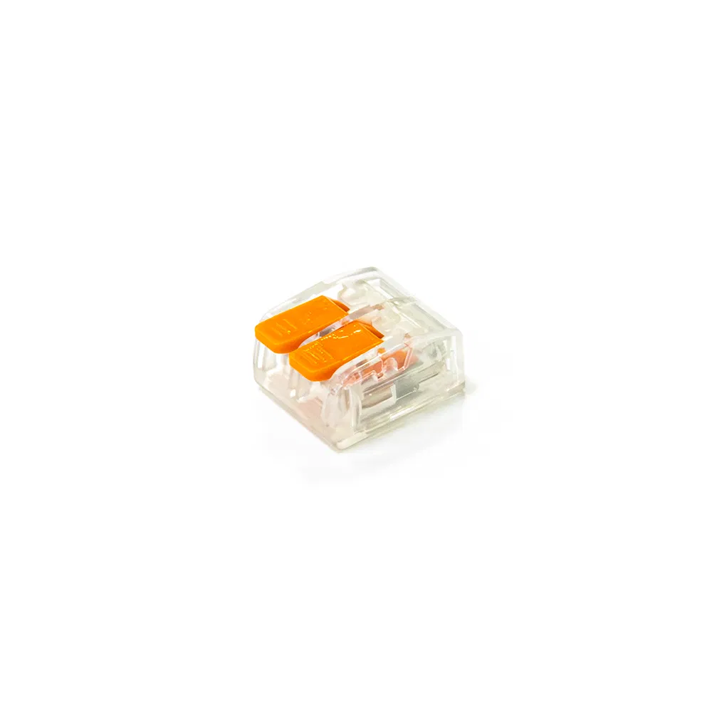 SMK universal lever terminal block cross-section 0.2 - 4 mm² 2-wire transparent (100 pcs/pack) Promrukav PR08.22854