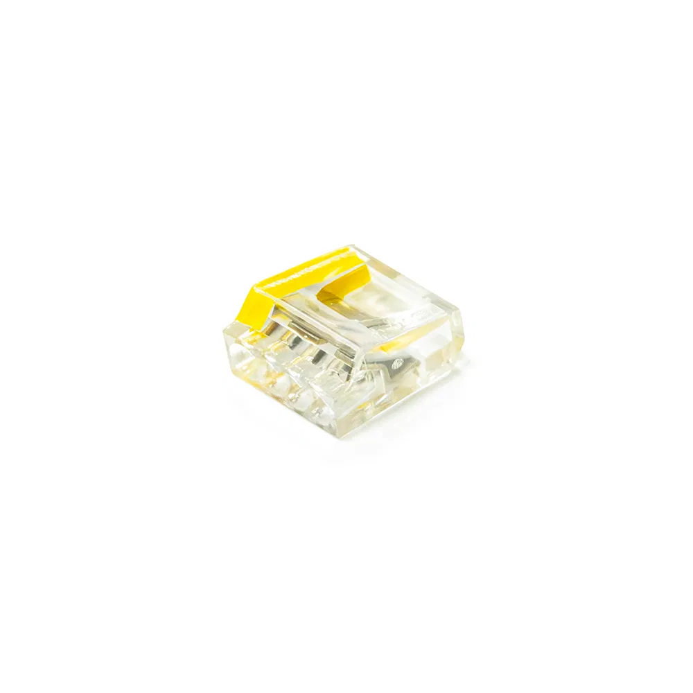 SMK快速连接器截面积 0.75 - 2.5 mm² 4芯 透明/黄色 (100 шт/уп) Промрукав PR08.22861