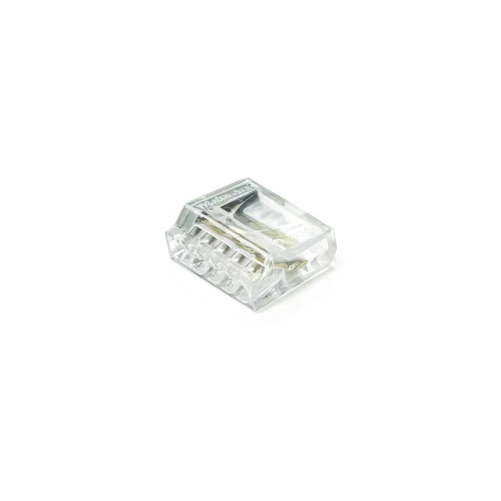 SMK quick-disconnect cross-section 0.75 - 2.5 mm² 5-wire transparent / grey (100 pcs/pack) Promrukav PR08.22862