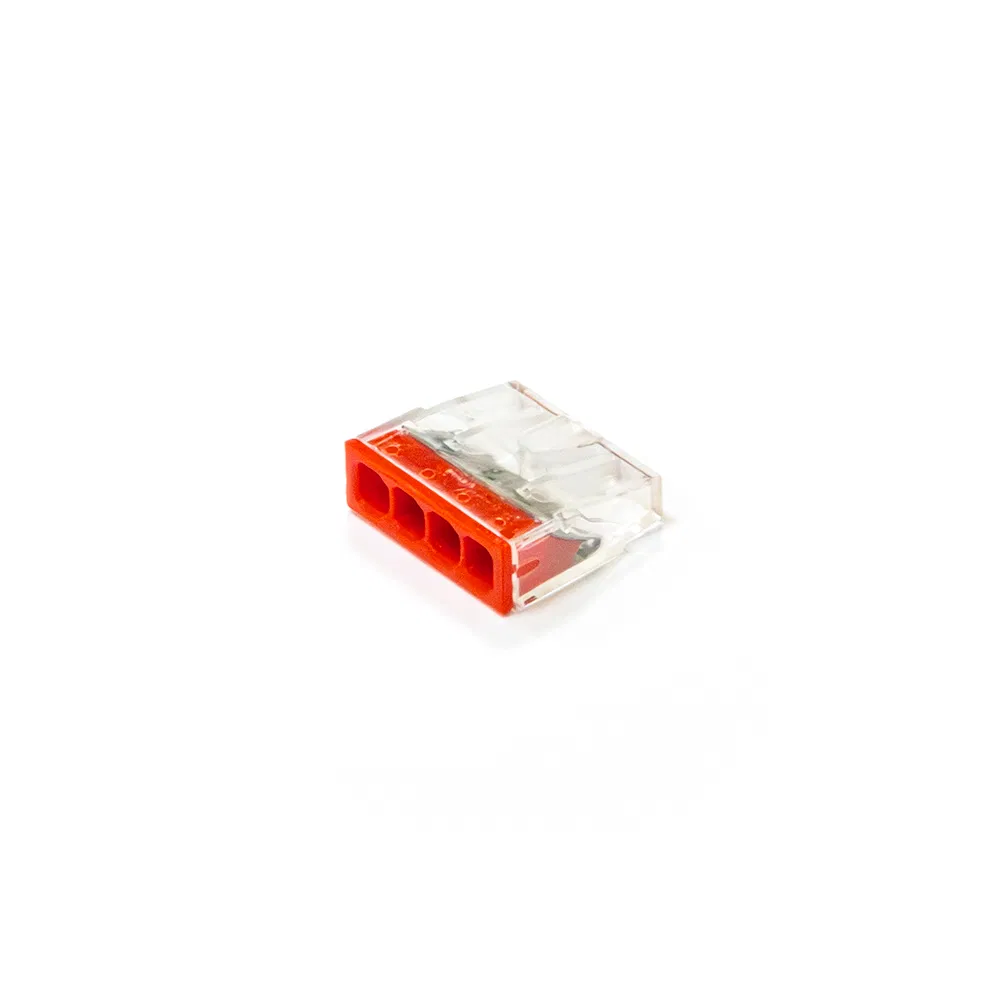 SMK quick-disconnect 0.5 - 2.5 mm² 4-wire transparent / red (100 pcs/pack) Promrukav PR08.22865