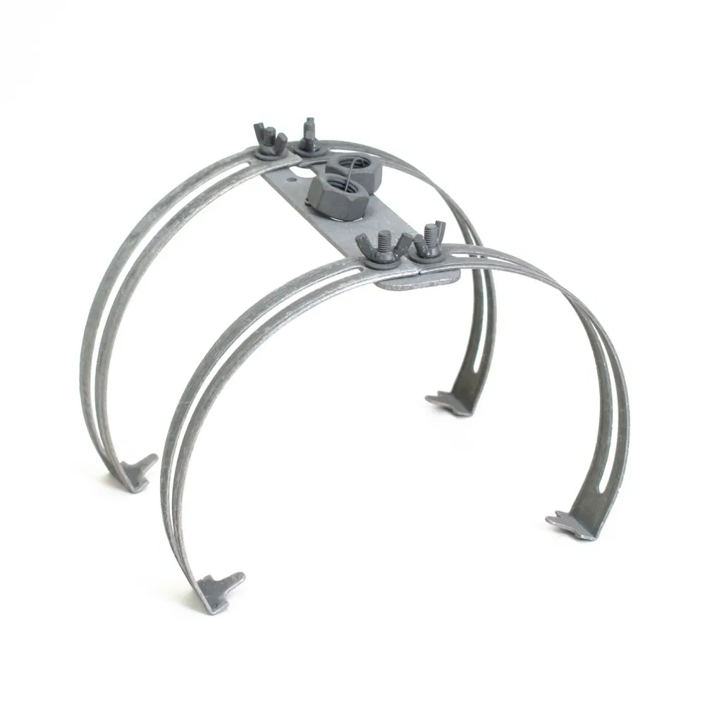 Lightning rod holder for round ridge double TDZ Promrukav PR08.26331