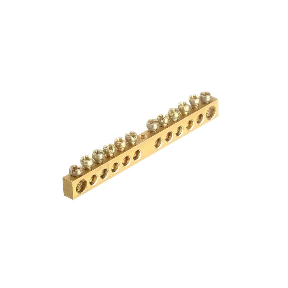 "N" 零线汇流排 6x9mm 12/1 (12组/中心固定) (10个/包) Промрукав PR08.28866