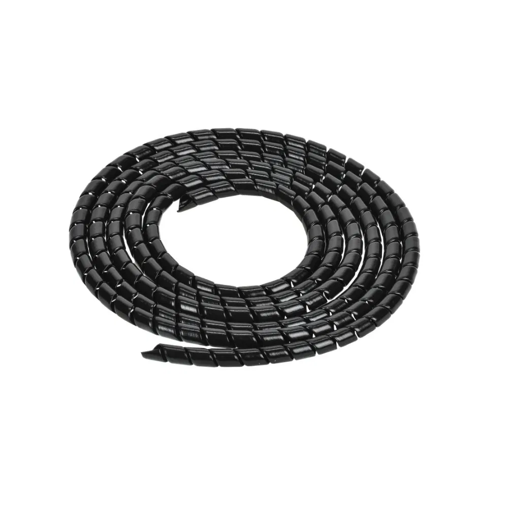 Protective plastic spiral 12 mm (2 m/pk) black Promrukav PR08.33192