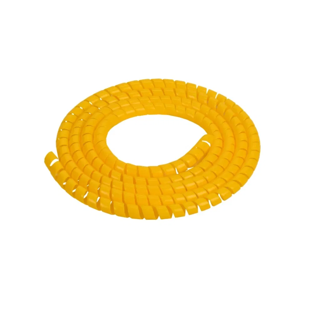 Protective flexible plastic spiral 20 mm (2 m/pk) yellow Promrukav PR08.33213