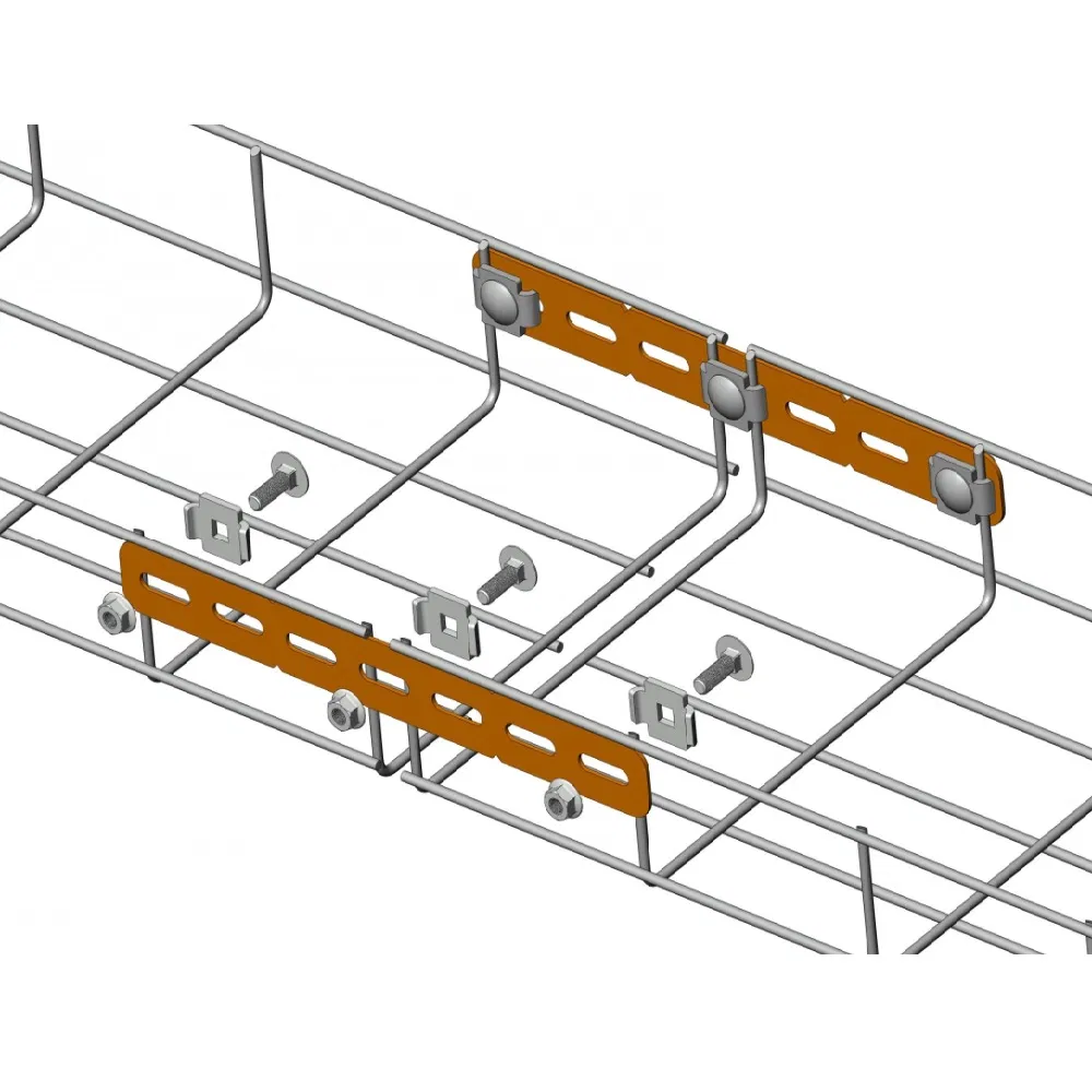 Connecting plate for wire tray INOX (1 pc/20 pcs/pk) Promrukav PR08.35306