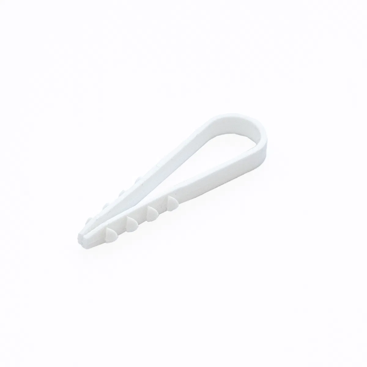 Dowel-clamp for round cable d11-18 mm white (10pcs) Promrukav