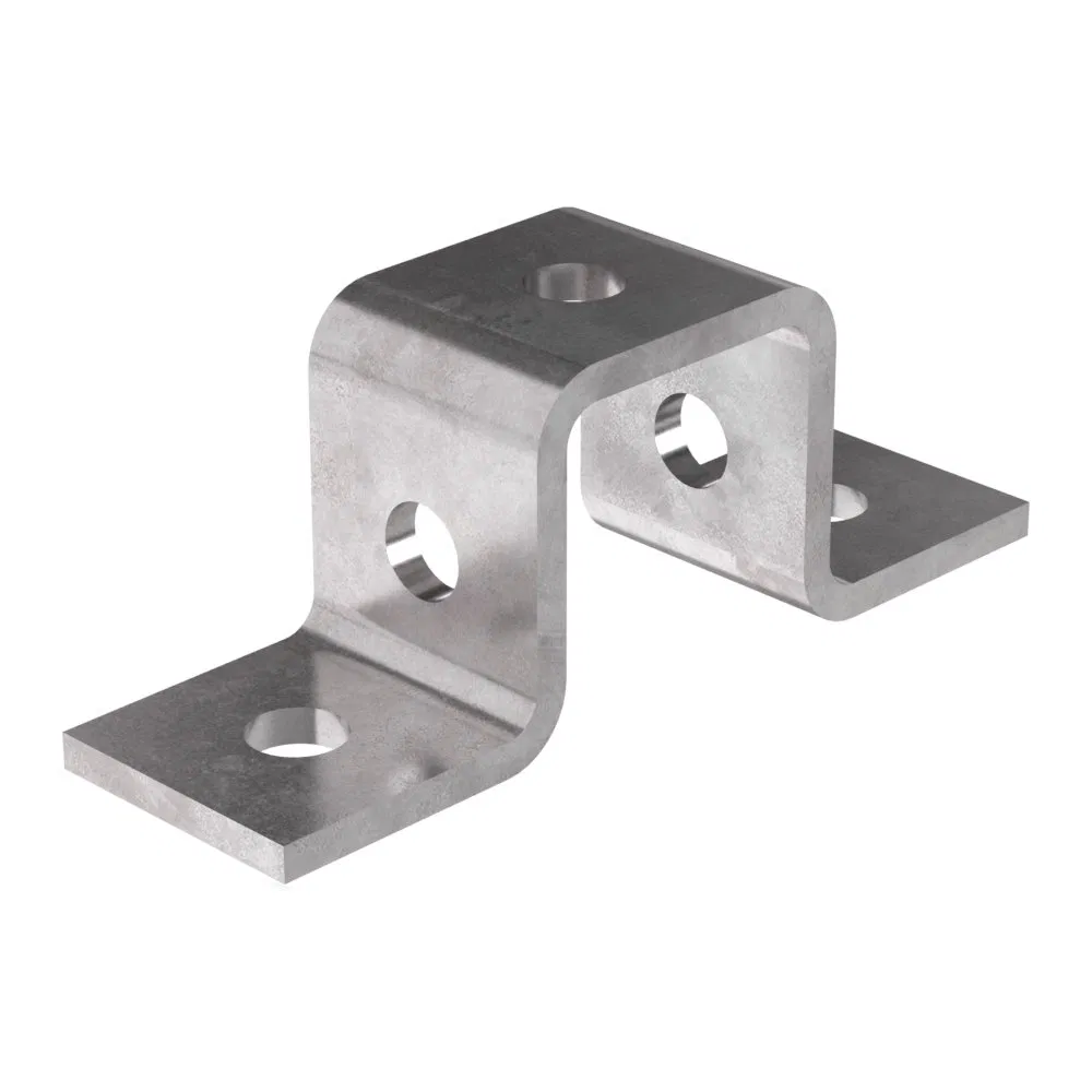 U-shaped plate 5 holes profile 41x41 HDZ (4.0 mm) Promrukav PR08.8793