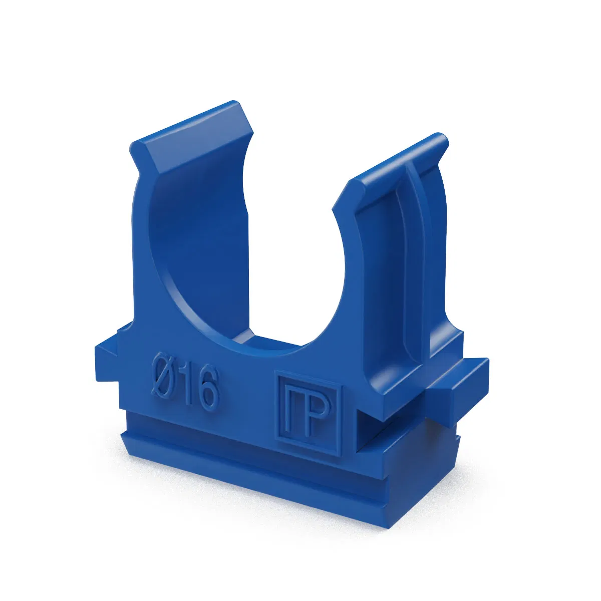 ABS塑料蓝色管夹 d16 mm (100шт/2000шт u/k) Промрукав