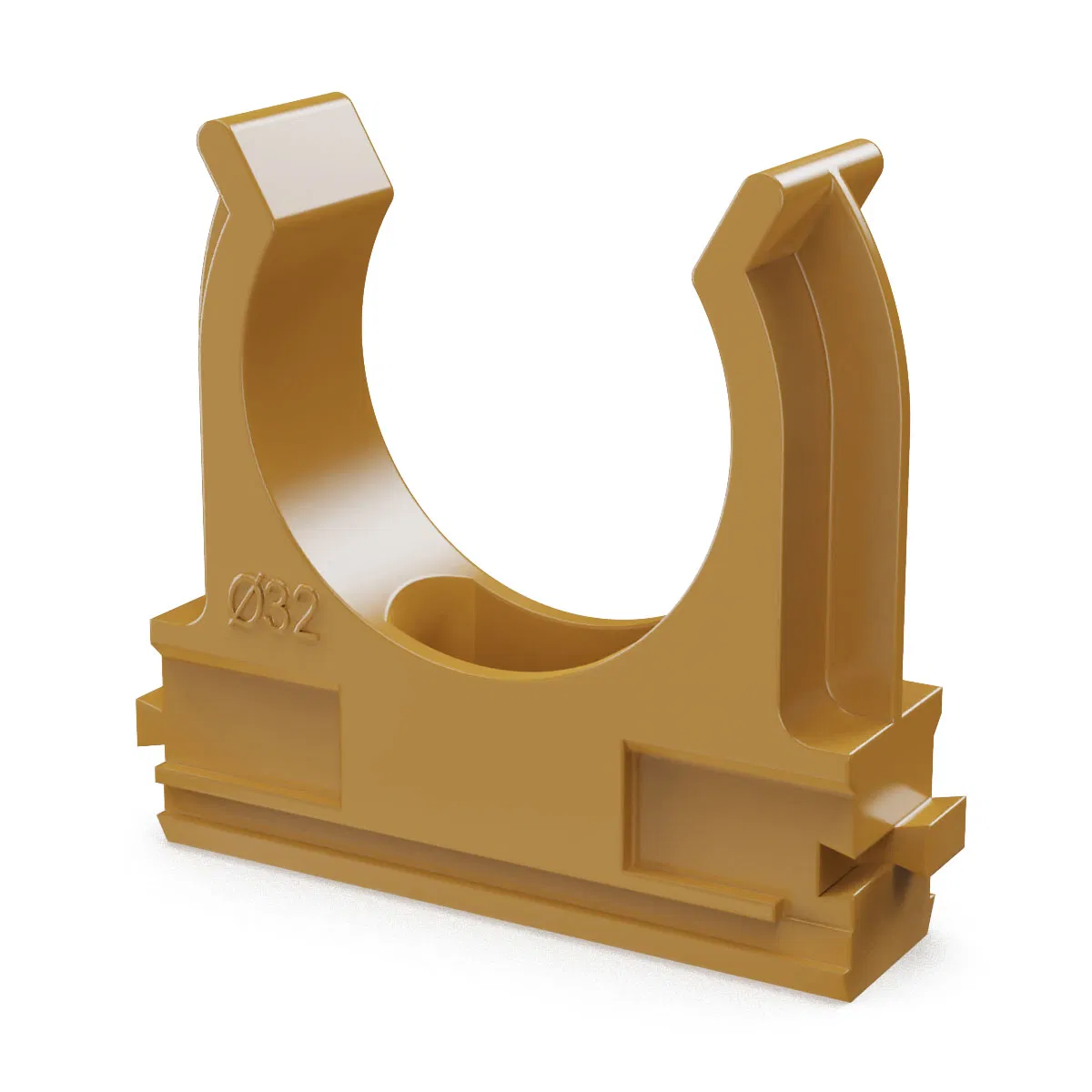 ABS-plastic pipe clip d32 mm in small packaging (10pcs/500pcs pack/box) Promrukav