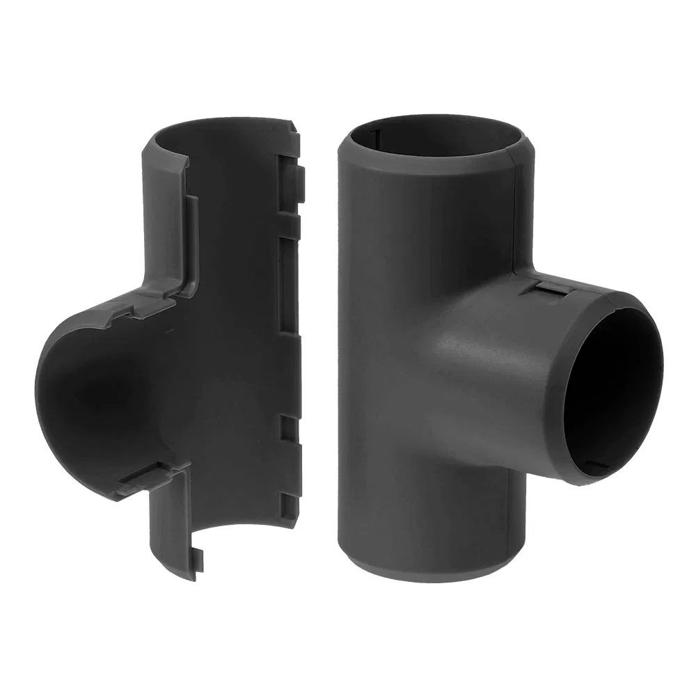 Split Tee black d32 mm (15pc/180pc pack/box) Promrukav