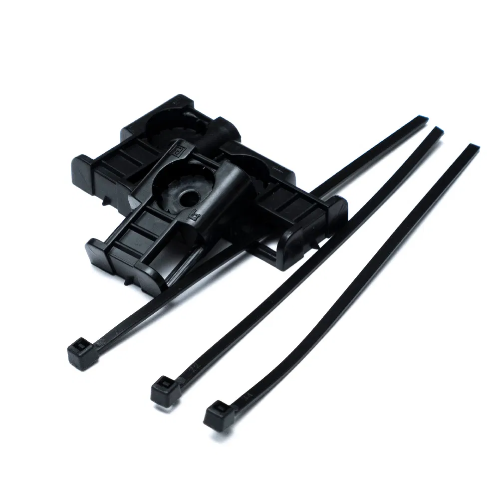 Mounting kits mounting plate for direct installation black with tie 2.5x100 mm (100pcs/1500pcs pack/box) Promrukav PR13.02513