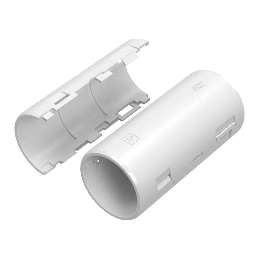 Муфта разборная d32 мм белая (5шт/210шт уп/кор) Промрукав PR13.02516
