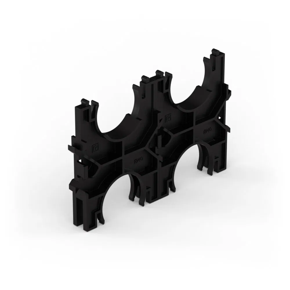 Cluster for double-walled pipes d40 mm, double, two-sided (150 pcs/box) Promrukav PR13.02566