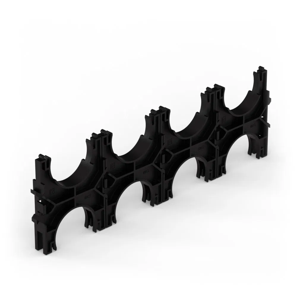 Cluster for double-walled pipes d63 mm, quadruple, double-sided (30 pcs/box) Promrukav PR13.02588