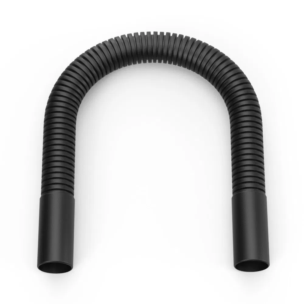 Flexible corrugated universal bend black d25 mm (5pcs/120pcs pack/box) Promrukav PR13.02894