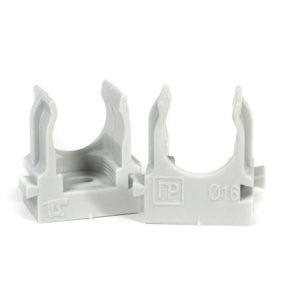 Pipe clip fastener for mounting gun gray in corrugated box d16 mm (1400pcs/box) Promrukav