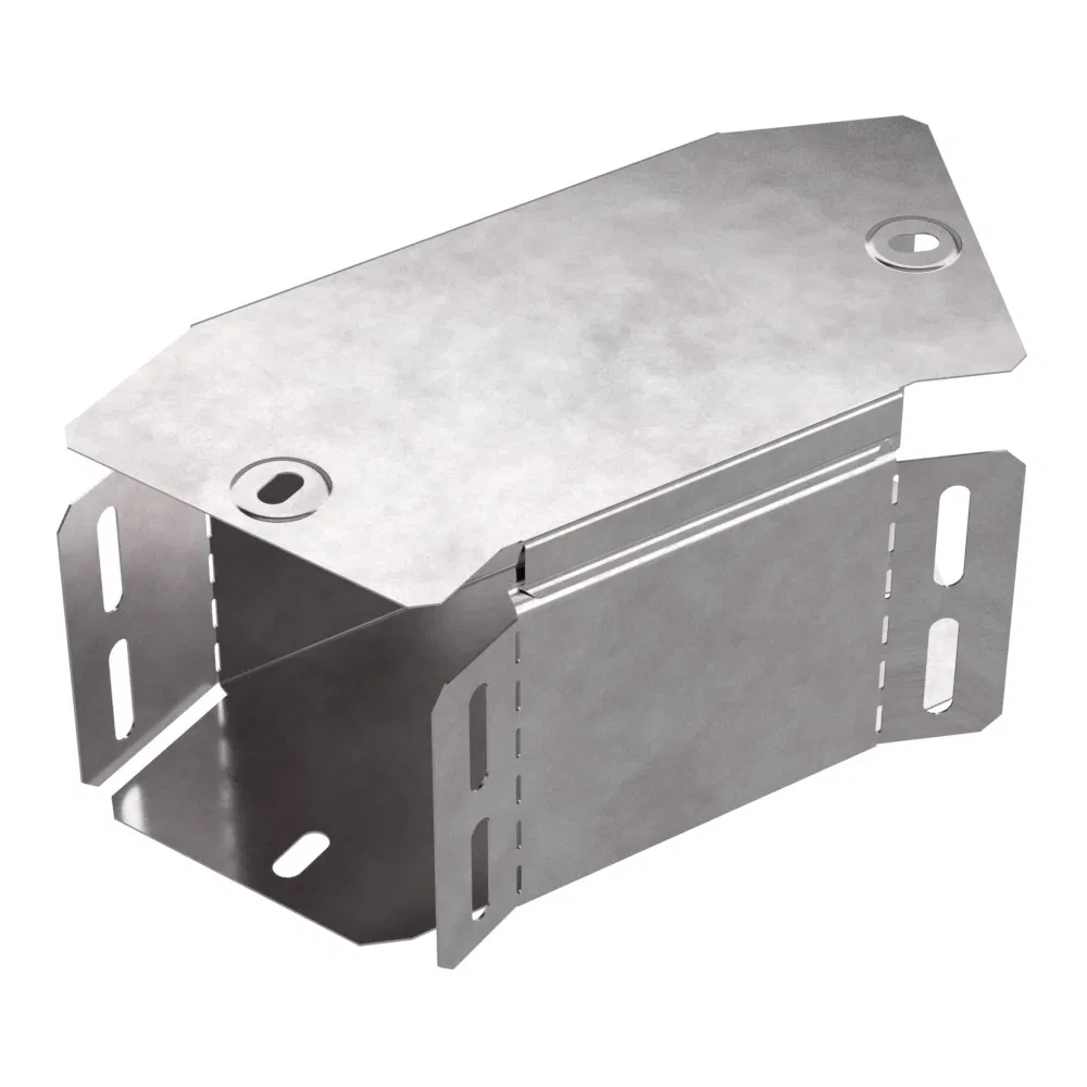 Horizontal elbow 45 degrees with cover Standard 100x100 Promrukav