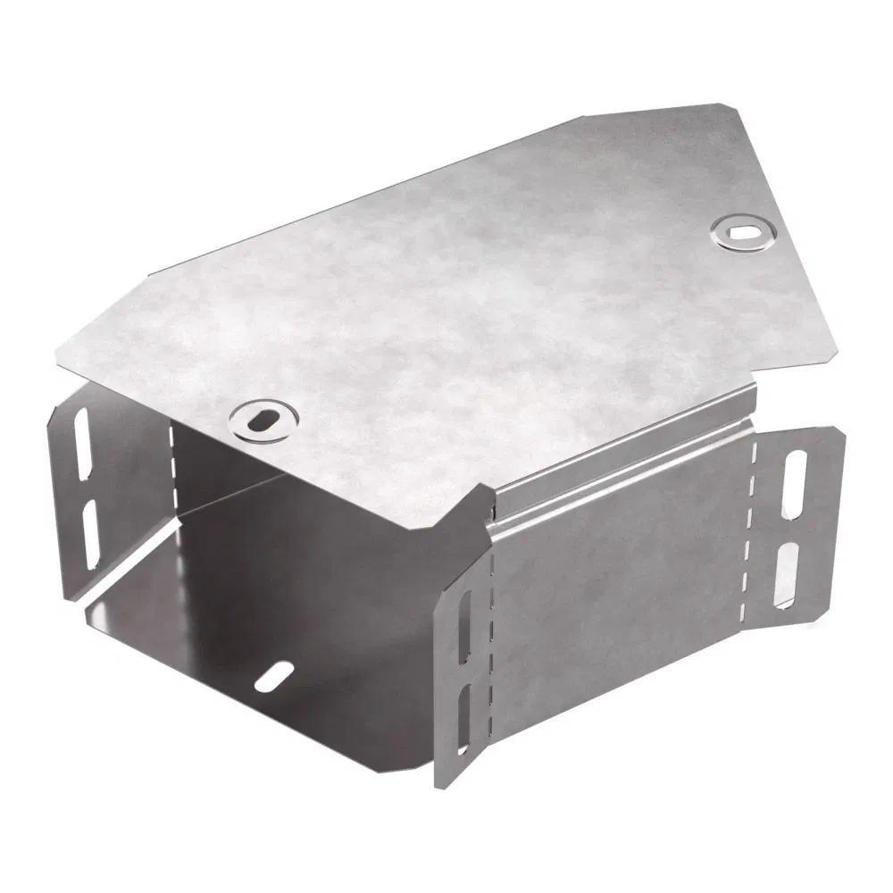 Horizontal elbow 45 degrees with cover Standard 150x100 Promrukav