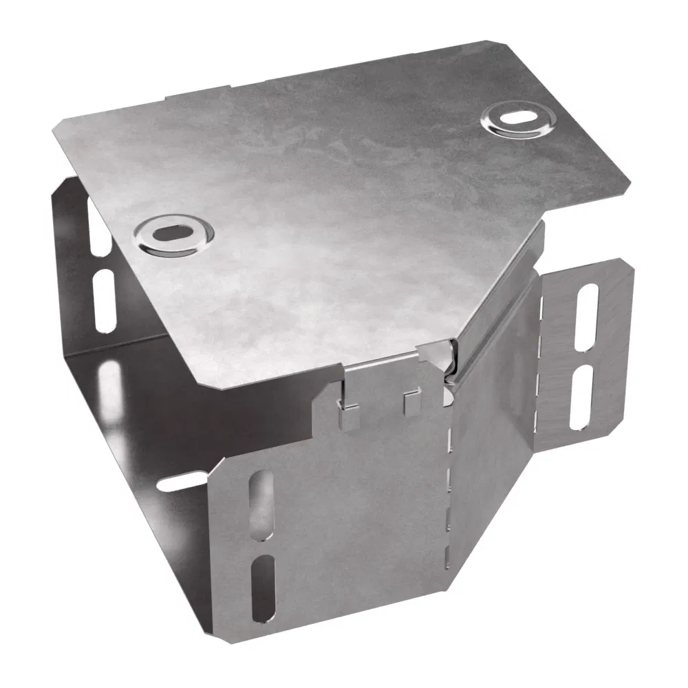Left adapter with cover Standard 150x100x80 Promrukav