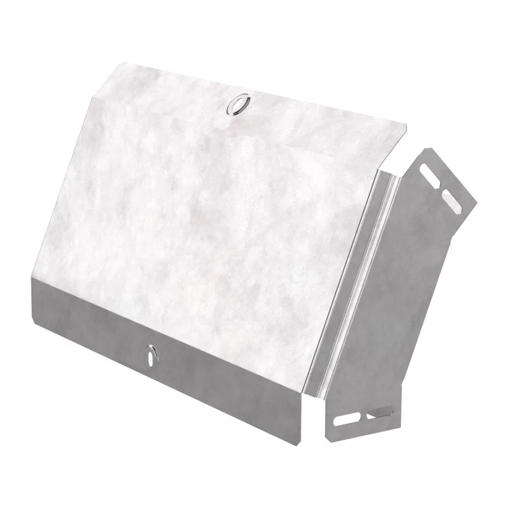 Vertical external corner 45 degrees with cover Standard 400x80 Promrukav