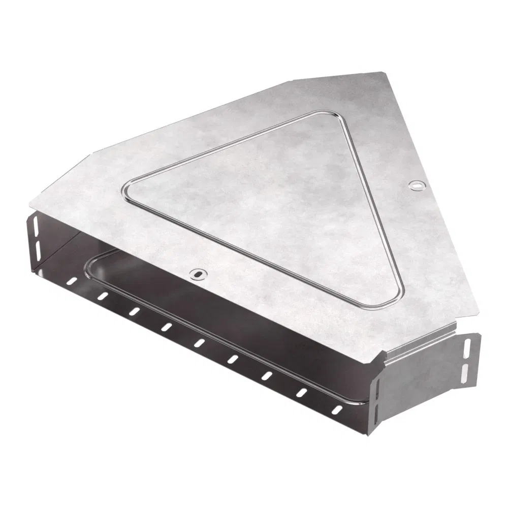 Horizontal elbow 45 degrees with cover Standard 500x100 Promrukav