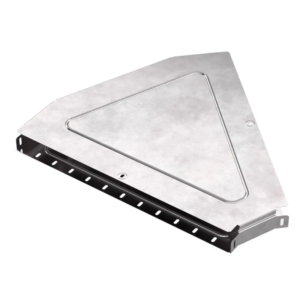 Horizontal elbow 45 degrees with cover Standard 600x50 Promrukav