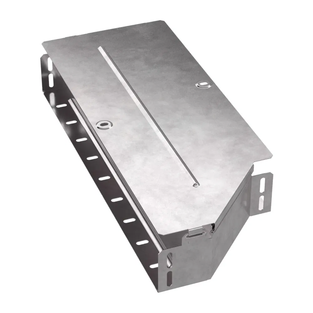 Left adapter with cover Standard 500x400x80 Promrukav