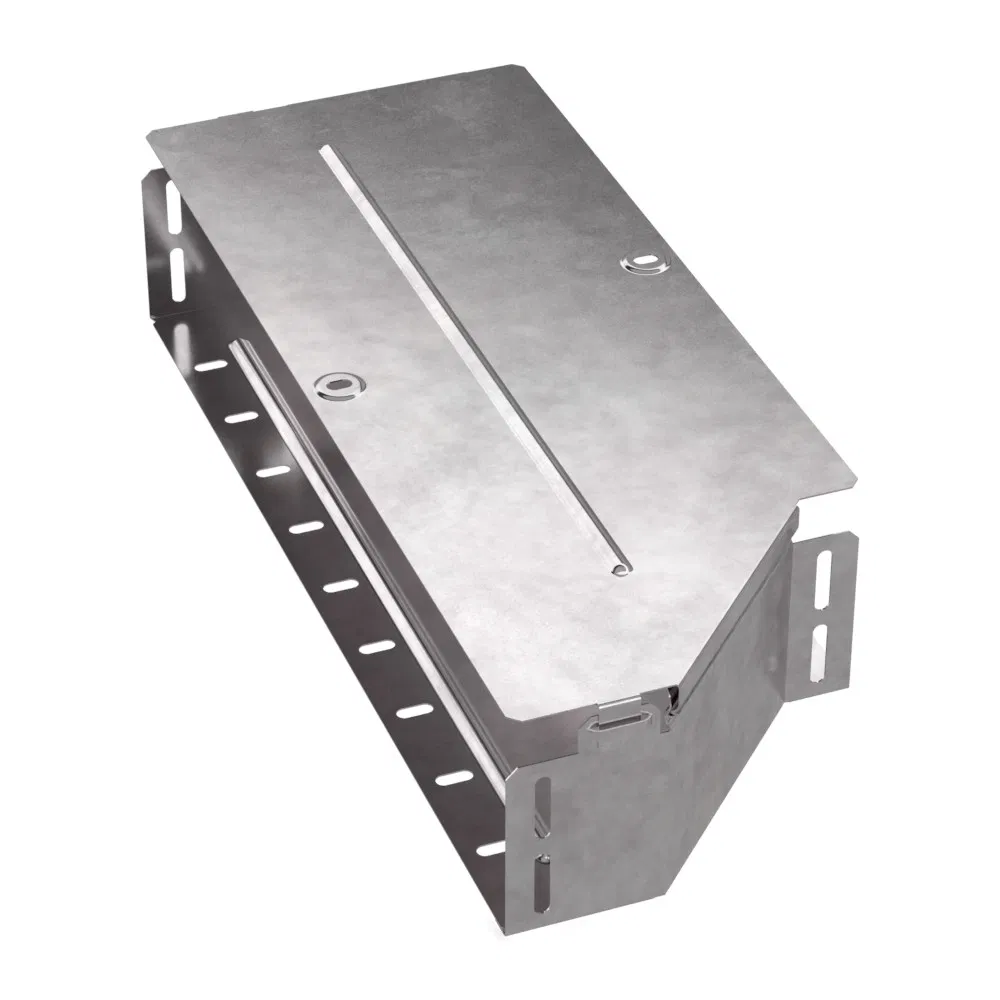 Left adapter with cover Standard 500x400x100 Promrukav