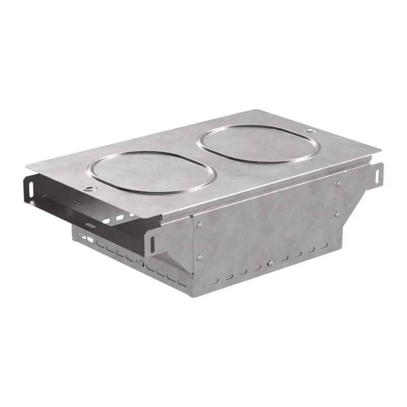 Diverter for T-shaped tray. vertical. 300x50 HDZ Standard with cover Promrukav PR16.0965