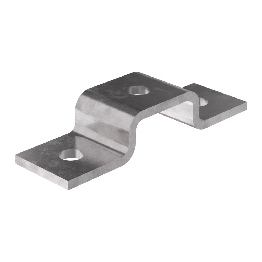 P-shaped plate 3 holes profile 41x21 Promrukav