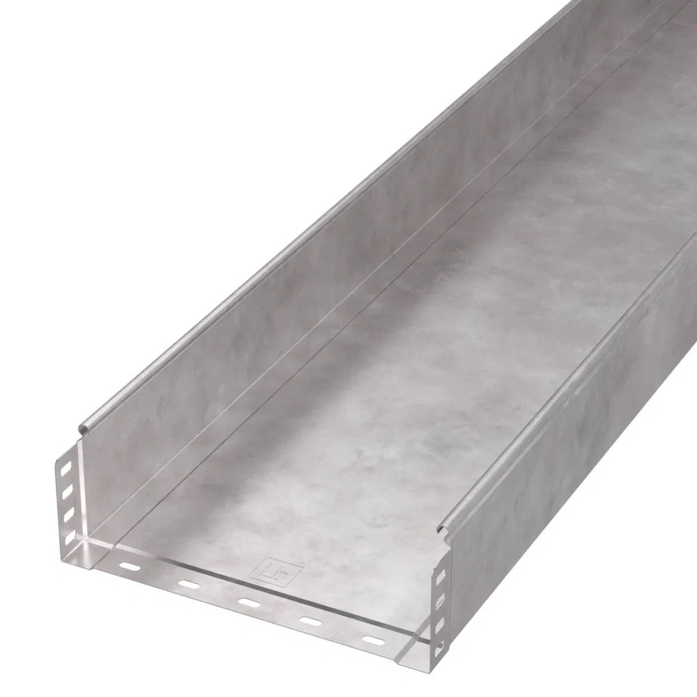 Non-perforated tray Standard HDZ 300x100x3000 (0.8 mm) (6 m/up) Promrukav