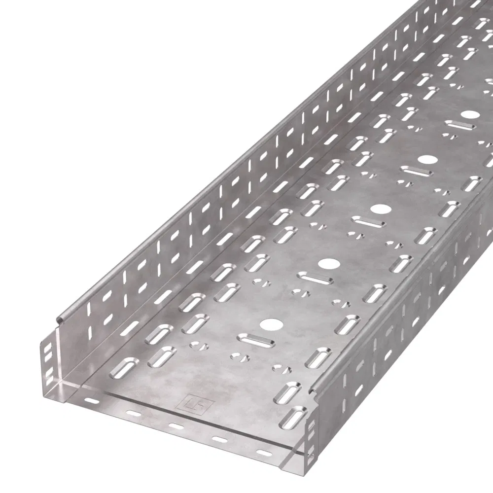 Perforated tray Standard HDZ 300x80x3000 (0.8 mm) (6 m/up) Promrukav